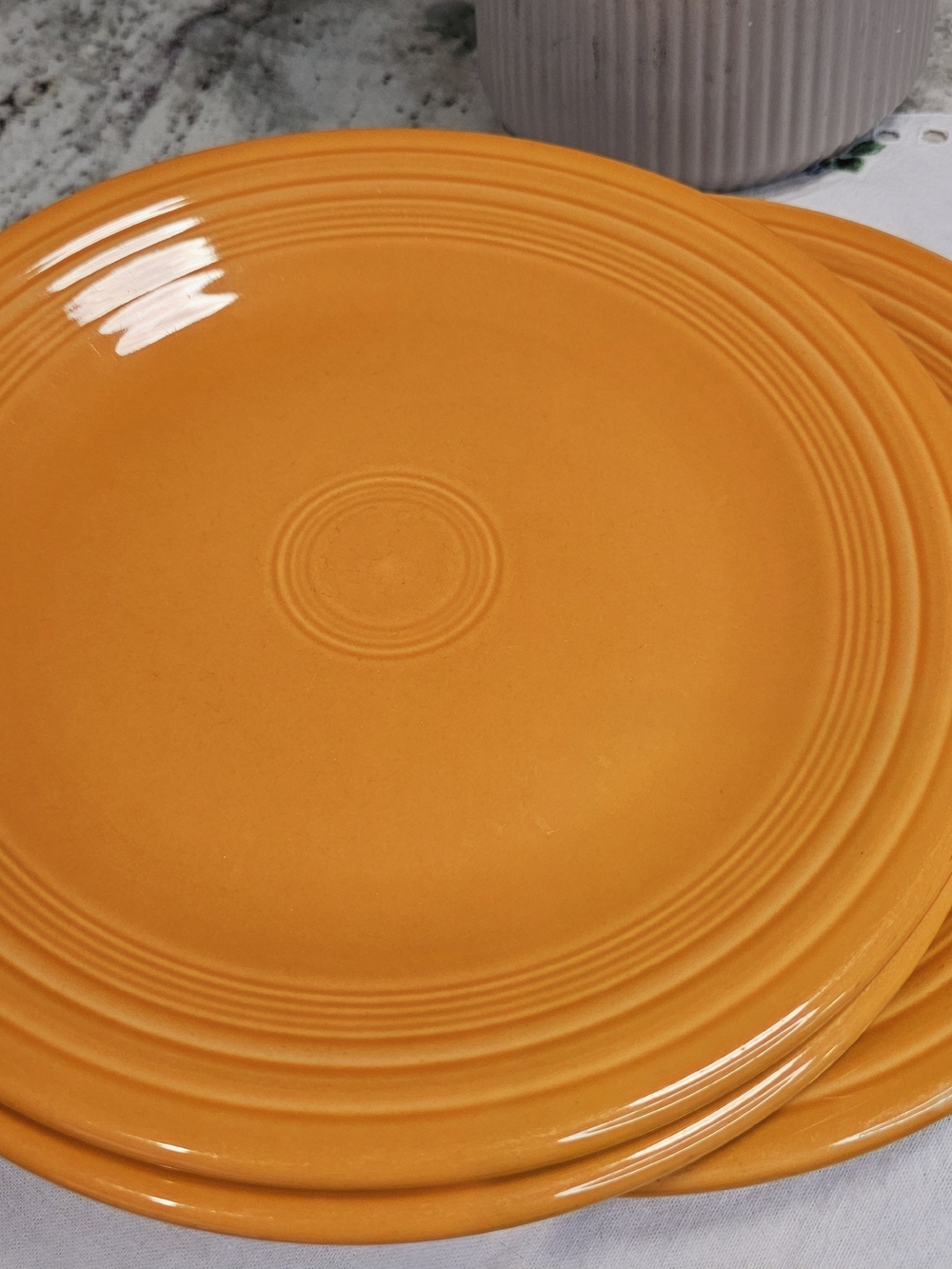 Fiestaware Homer Laughlin Orange Ceramic Dinner Plate Dinnerware Home Dining